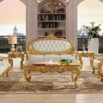 Royal Antique Gold Hand Carved