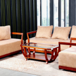 Sleak wooden sofa