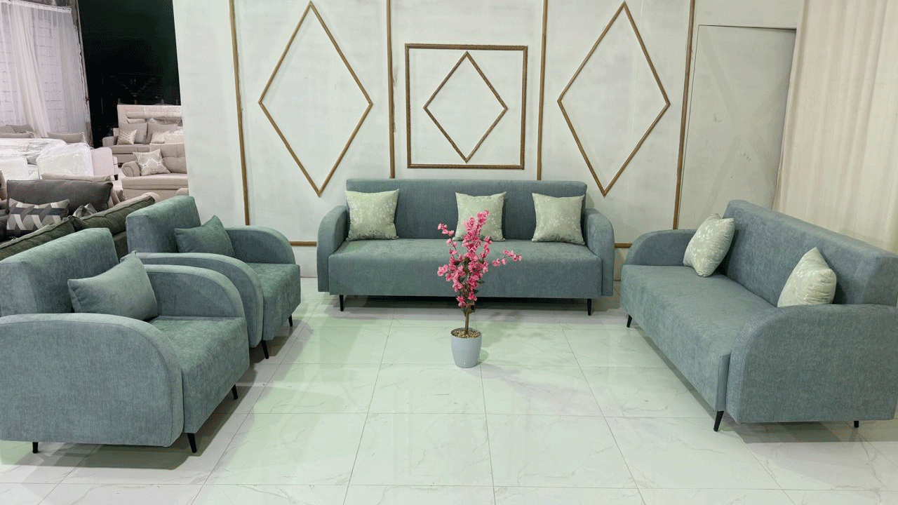 كنب نظام مودرن لسبعة أشخاص كنب نظام مودرن لسبعة أشخاص - Image 1